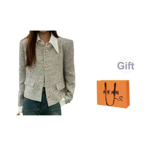 SIXUSICHOU Cropped Coat Women's