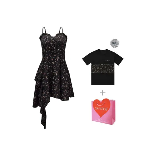 XIESHIXX Slip Платье Женское Черное