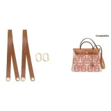 Коричневый с золотой застежкой плечевой ремень