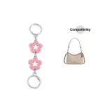 Розовый, ажурный, цветочный дизайн, цепь-удлинитель