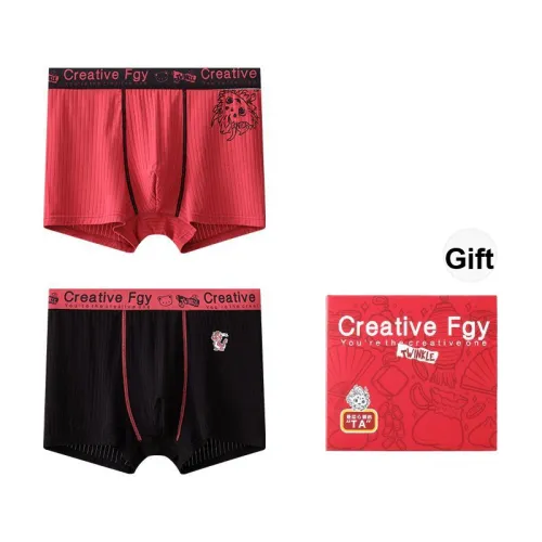FGY F002 Shopping Bag Box 2 Pack Men's Boxers