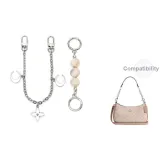 [Серебряный] Молочный Жемчужный+Лунный Декоративная Цепь 30 см