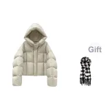 Шарф цвета экрю