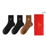 [3 упаковки коробка включено] Черный *2, Верблюжий *1