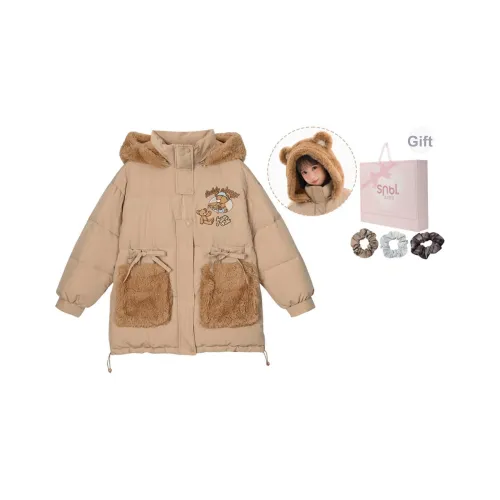 SNBL Хлопковый пуховик женский светлый хаки