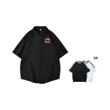 Чёрный (в комплекте с рубашкой с короткими рукавами и тремя полосами)