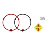 Киноварь Браслет Шнурки 1 Пара (В комплекте с символом "Удача" в виде треугольника)