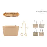 [Двухкомпонентный комплект] zip24-Бежевый войлочный вкладыш + Декоративная цепочка с четырехлистным клевером, 30 см