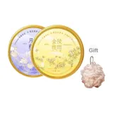 Европейская алюминиевая коробка Hand Крем в османтус желтом 70 мл + лотосовый фиолетовый 70 мл + дизайн цветочный для ванны