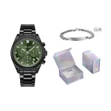 8088-Черный корпус Зеленый циферблат [Лазерная коробка + браслет]