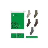 Пачка (Light Gray + Green + 2 Pack Dark Brown + Blue)