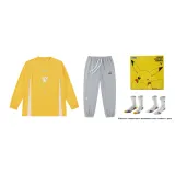 Пикачу Желтый+Серый Спортивные брюки + 2 упаковки носков