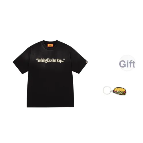 AFGK MC Hotdog Коллаборация Промытый черный Унисекс Футболка