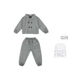 Серый комплект из 2 предметов (в комплекте с белой футболкой)