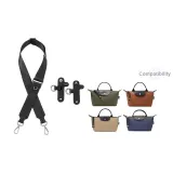 [Холст Плечевой ремень] Через плечо Черный Однотонный 80-120 см + Без отверстий Пружинная застежка