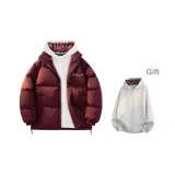 Бордовый (с клетчатым внутренним слоем, свитшот)