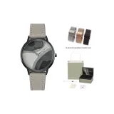 Серый стальной браслет набор