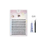 10-рядный большой объем маленький огонь клей [клей + профессиональный пинцет с закругленным концом]