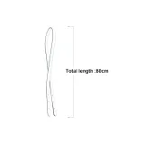 Ледниковый белый, 80 см