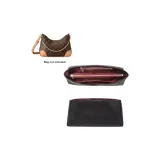 Чёрная сумка-круассан с подкладкой · Бумага DuPont (легкая, водонепроницаемая)