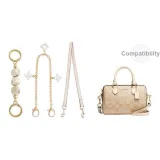 [Хаки Набор из 3 Пачка] Плечевой ремень 67 см + Амбер Белый бисер Удлинитель цепи 13 см + Декоративная цепь 30 см