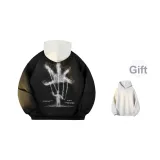 Черный [MY0801 Хлопковый пуховик] (В комплекте с высококачественным белым и серым свитшотом Фотиния)