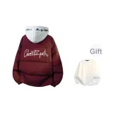 Бордовый (Вышитая Шляпа) (В комплекте с Круглым вырезом Внутренний слой Свитшот)