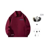 Бордовый (В комплекте с модным ожерельем + сумка через плечо)