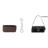 [Двухкомпонентный комплект] Подкладка + Белый жемчужный удлинитель цепи