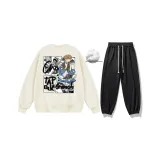 177 Абрикос (Свитшот с флисовой подкладкой) + Черный