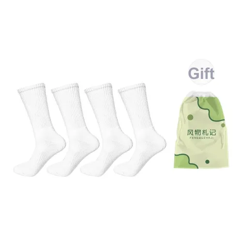 FENGWUZHAJI Носки Crew Унисекс Сумка для покупок 4 упаковки