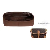 Багетная сумка, подкладка - кофе