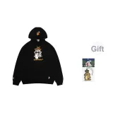 Черная толстовка с принтом "День мертвых" в стиле милого призрака из Мексики