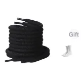 Смелый Твист Шнурки - Черный [Включает спортивные носки]