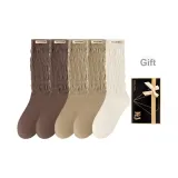 Красный, коричневый, хаки, белый, голень, свободные носки (упаковка из 5 пар)