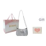 Серебристая сумка для покупок коробка