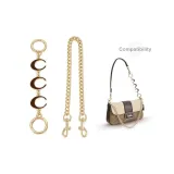 Коричневый Луна, удлинитель цепи + декоративная цепочка, 40 см