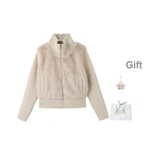 EVPGB Абрикос Женские Бархатные Куртки