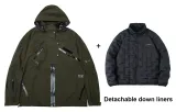 Армейский зеленый + Пуховые подкладки