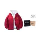 Бордовый (Желтый Двойной Поло Мячи) с Двойной Подарочной Коробкой