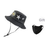 Темно-серое ведро + черная маска для лица