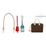 Трехкомпонентный комплект [Растительный дубленый кожаный подмышечный ремень + красный ярлык + синий посадочный талон]