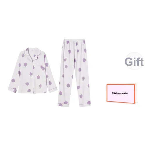 ANVINAL Фиолетовый Женские Пижамные Комплекты