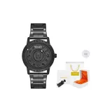 Стальной браслет, черного цвета