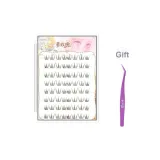 [Клей-Бесплатно Версия] Желтая роза Верхние ресницы [Вискоза Нержавеющая сталь Пинцет]