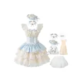 Морская соль Личи: Синий JSK+Подъюбник+Кролик Сумка