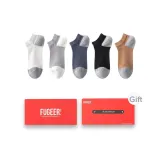 5 пар Подарочная коробка Набор (Черный-Молочно-белый-Светло-серый-Синий-Коричневый)