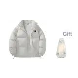 Ecru (90% пуховик) + двойная пуговица, белый и серый свитшот, стандартное издание