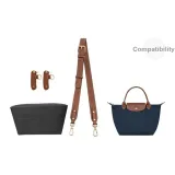 [Трехкомпонентный комплект] Маленький морской синий плечевой ремень 86-103 см + черный отделение, стиль позиционирования, бумага DuPont, подкладка