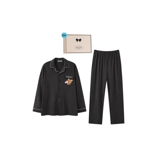 MIOJUER Пижамный комплект мужской серый кофейный